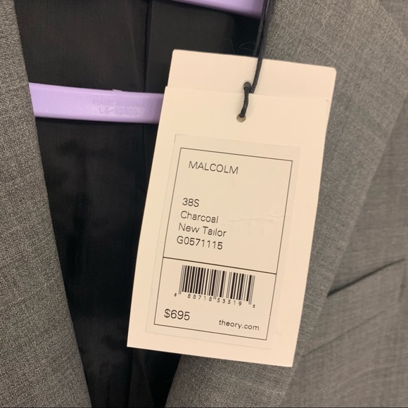 THEORY Men’s Medium Grey Blazer - Picture 3 of 3